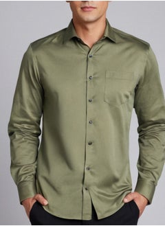 CALZADO CALZADO SHIRT GR2019- Elevate Your Style with Our Premium Satin Full-Sleeve Shirt  - Image 1