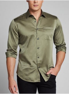 CALZADO CALZADO SHIRT GR2019- Elevate Your Style with Our Premium Satin Full-Sleeve Shirt  - Image 2