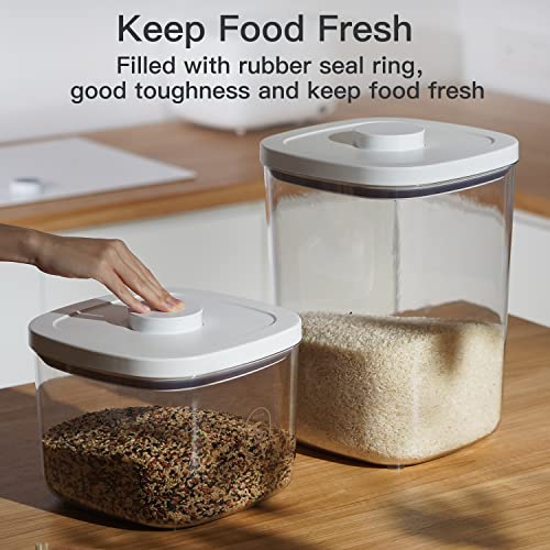 LivLab 10 Lbs Storage Container Bin Rice Dispenser with Measuring Cup Food Cereal Container Bins Household for Kitchen Pantry Organization - Image 3