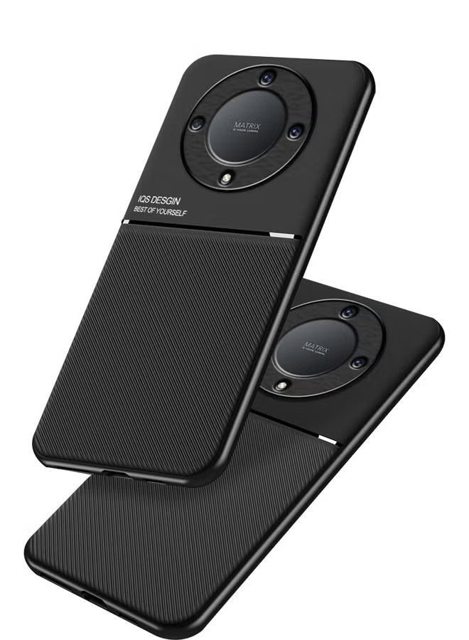 Protective Case Cover For Honor X9a  Case, Drop Protection Back Case, Shockproof Silcone Phone Case , Anti Scratch Luxury Case,Magnetic Scrub Case  for Honor X9a 5G Black - Image 1