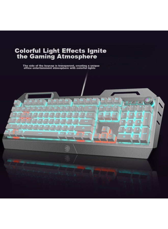 Eweadn Tk900 Mechanical Keyboard And Mouse Combo, Gaming Wired Keyboard And Mouse Set For Desktop And Laptop, Office Use, External Multi-function K, Red Switch, For Pubg And Other Games - Image 3