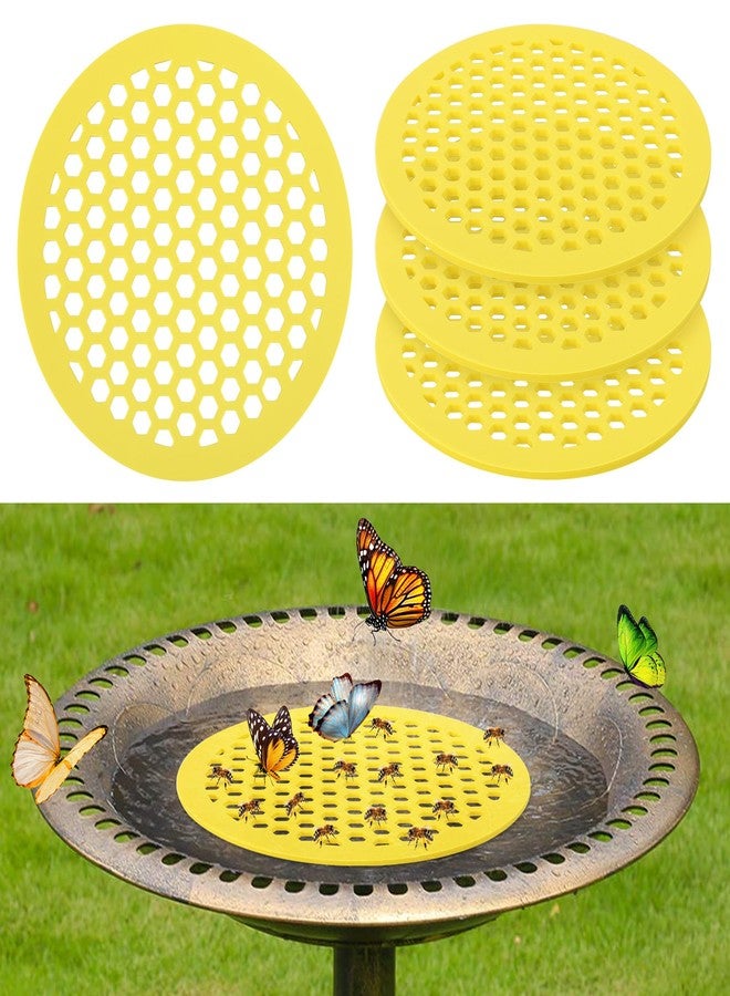 DECOHS 4 Pack Floating Bee Islands - 7.87" EVA Foam Floating Watering Station - Butterfly Bee Watering Can for Feeding, Bee Bath, Outdoor Garden Decor - Image 1
