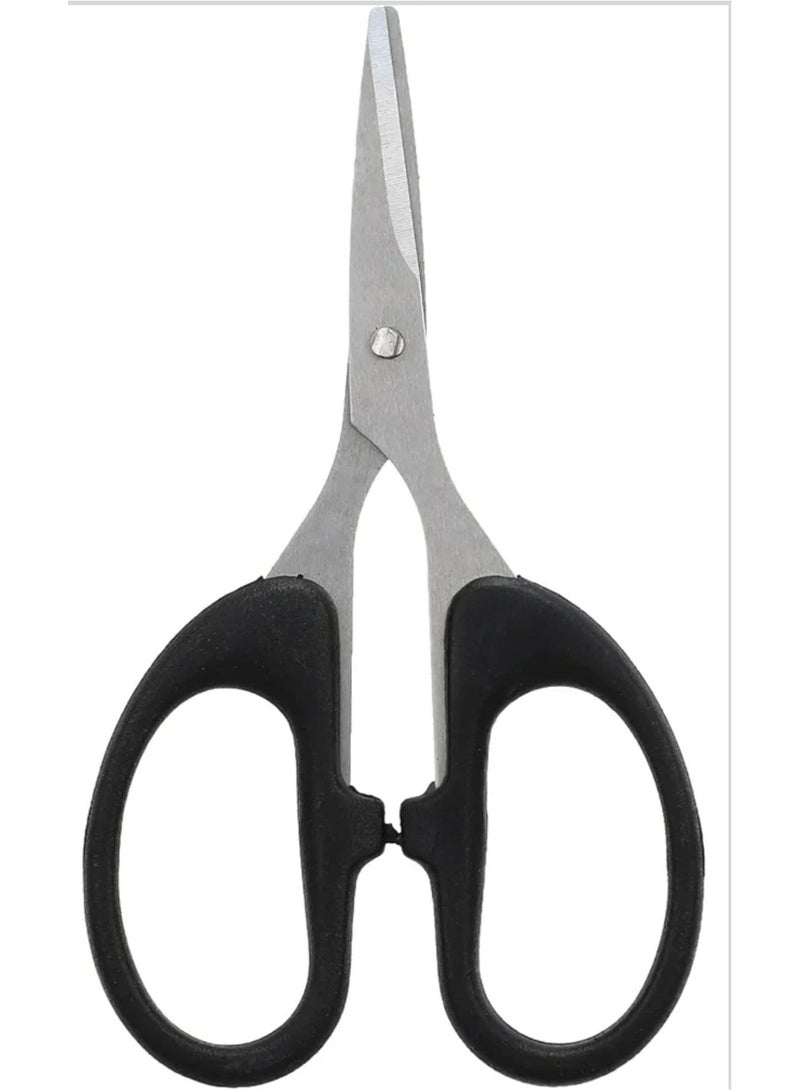 مقص متعدد الإستخدامات بمقدمة حادة أسود / فضي - Image 2