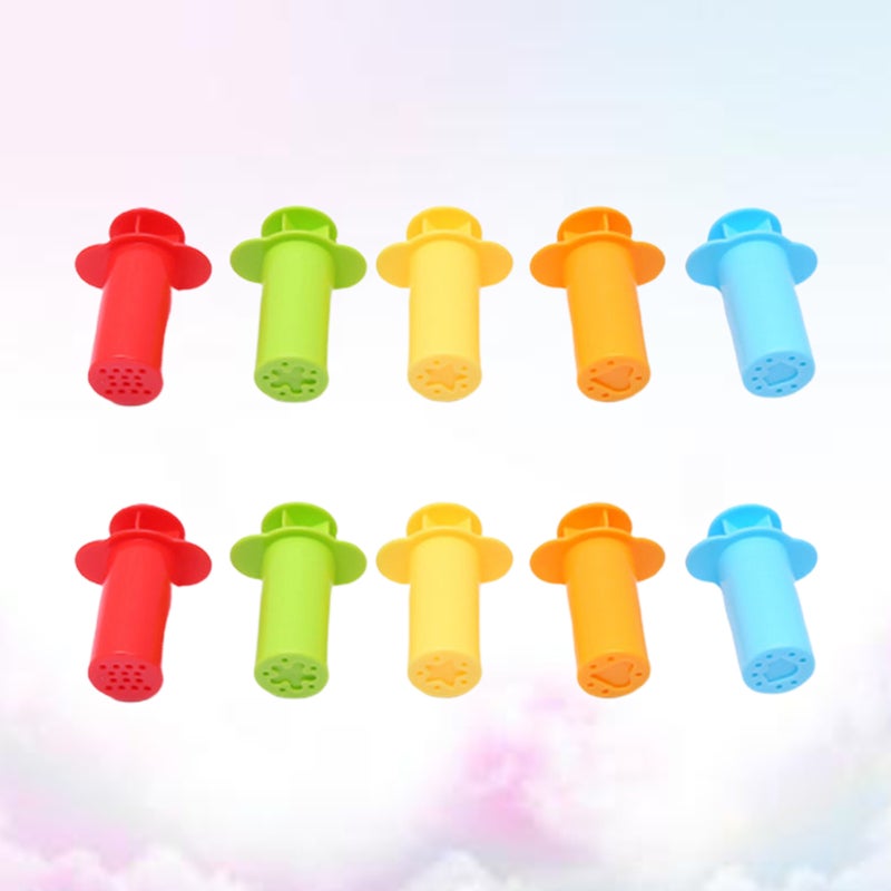 10Pcs DIY Polymer Clay Handmade Clay Extruder Mold Kids Early Learning Toy - Image 5