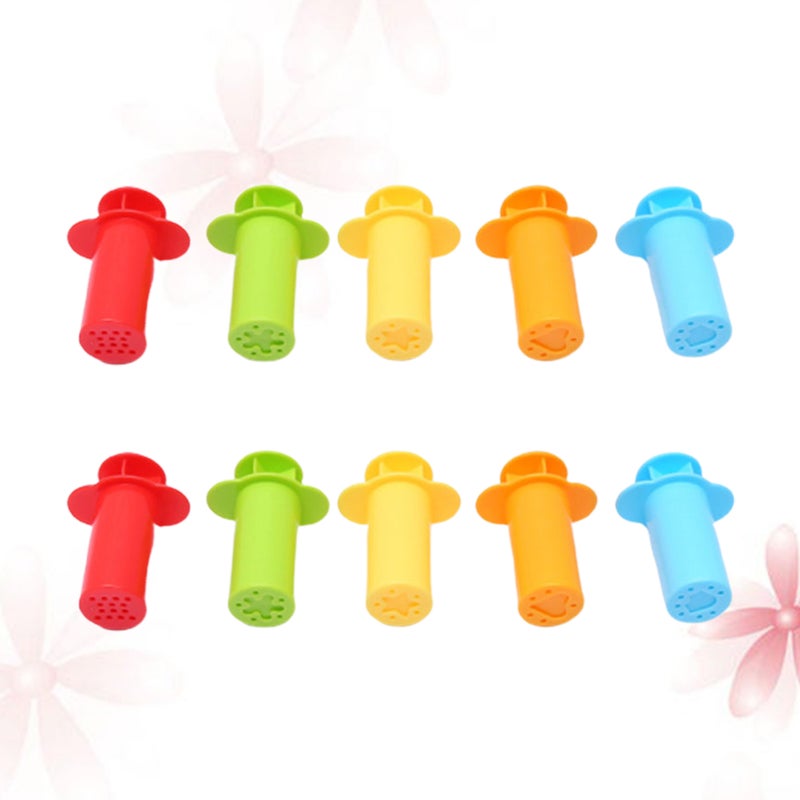 10Pcs DIY Polymer Clay Handmade Clay Extruder Mold Kids Early Learning Toy - Image 3