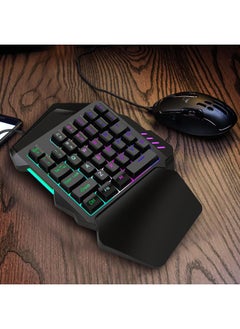 Thoraya HXSJ Single Hand Membrane Keycap Gaming Keyboard 35 Keys Single Hand Keypad with FN Keys  - Image 4