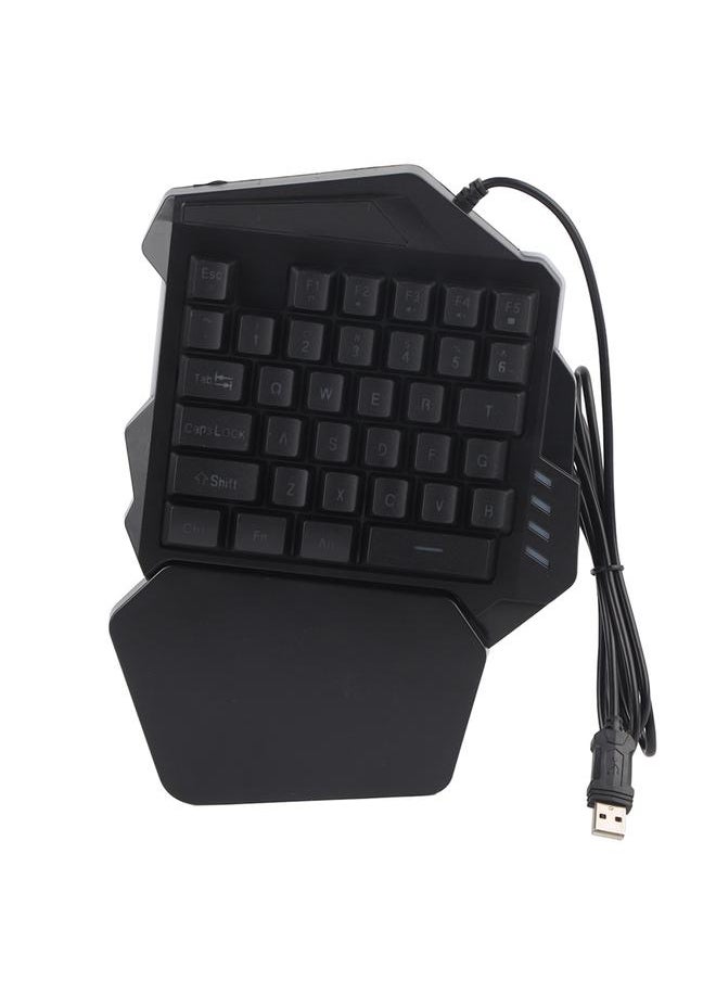 Thoraya - HXSJ Single Hand Membrane Keycap Gaming Keyboard 35 Keys Single Hand Keypad with FN Keys - Image 1