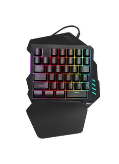 Thoraya HXSJ Single Hand Membrane Keycap Gaming Keyboard 35 Keys Single Hand Keypad with FN Keys  - Image 3