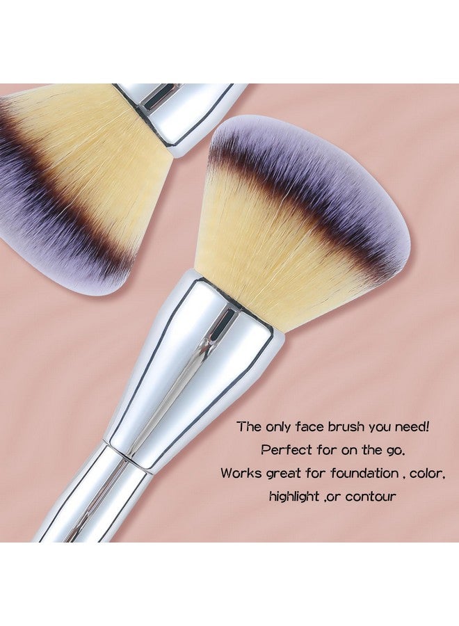 Energy Powder Brush Large Makeup Brush For Loose Setting Pressed Powder Foundation Airbrush Poreless Flawless Application Premium Vegan Soft Bristles Fluffy Face Brush - Image 4