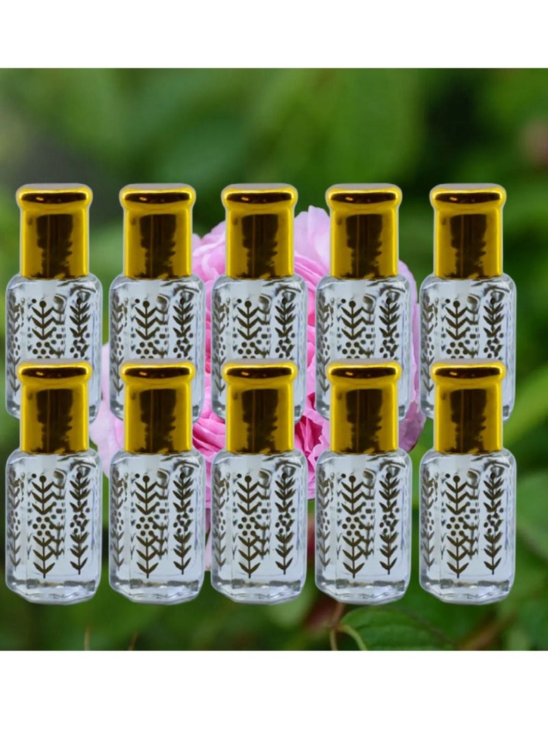 10 قطع عطر ورد هولاندي ثابت وفواح عبوة اقتصادية 6 مل