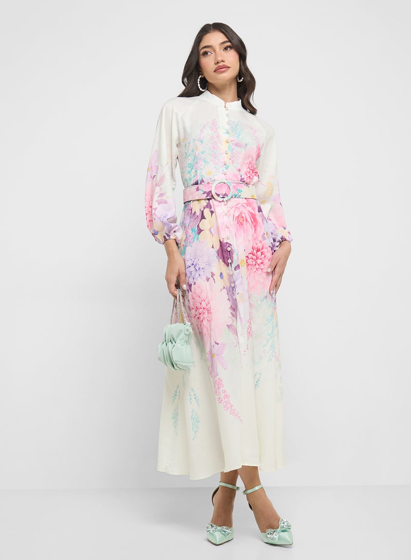 ايلا فستان بطبعة زهور - Image 4