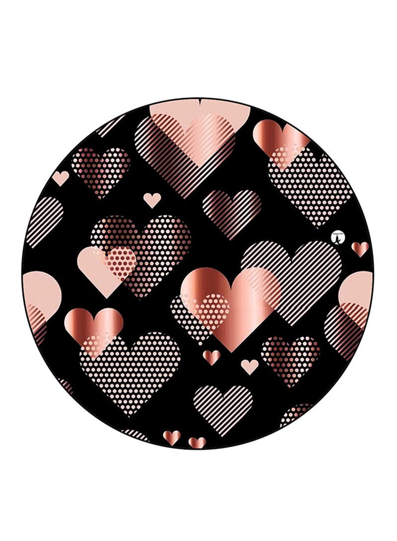 Hearts Printed Mouse Pad Multicolour