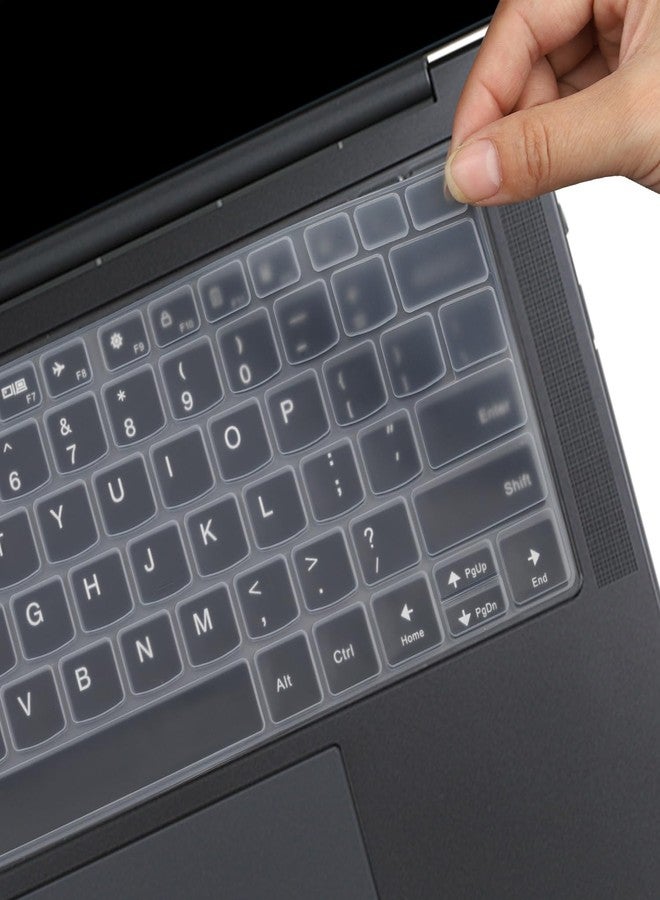 MUBUY-GOL Keyboard Cover Skin for 2024 2023 Lenovo Yoga Slim 7/7i/7x 14.5, Yoga Slim Pro 7/9i 14.5, Yoga Pro 9/9i 14.5, Yoga Pro 7 14.5, Yoga Slim 14.5" Gen 8 Laptop(Not Fit Slim 7 Pro X)-Clear - Image 4