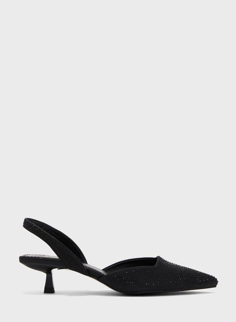 حذاء بكعب عالي وسير خلفي