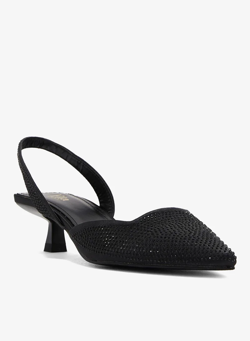 Ella Limited Edition Diamante Pointed Slingback Pump