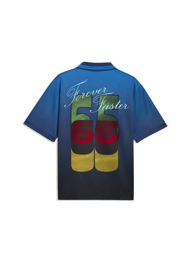 Puma Racing Blue-AOP PUMA x AHLUWALIA Relaxed Polo Unisex for Men | Best Price UAE