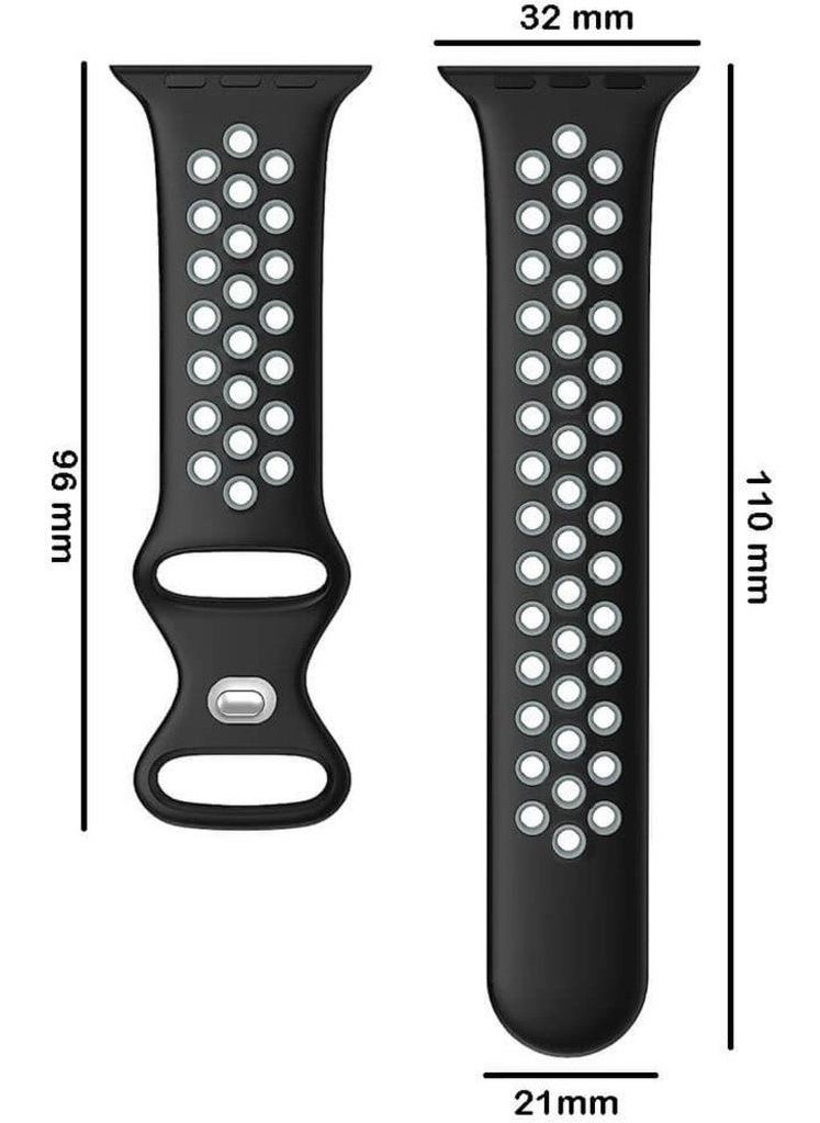 Koodmax - Apple Watch S-M 38 40 41MM Compatible Nike Sport Band with Holes - Image 1