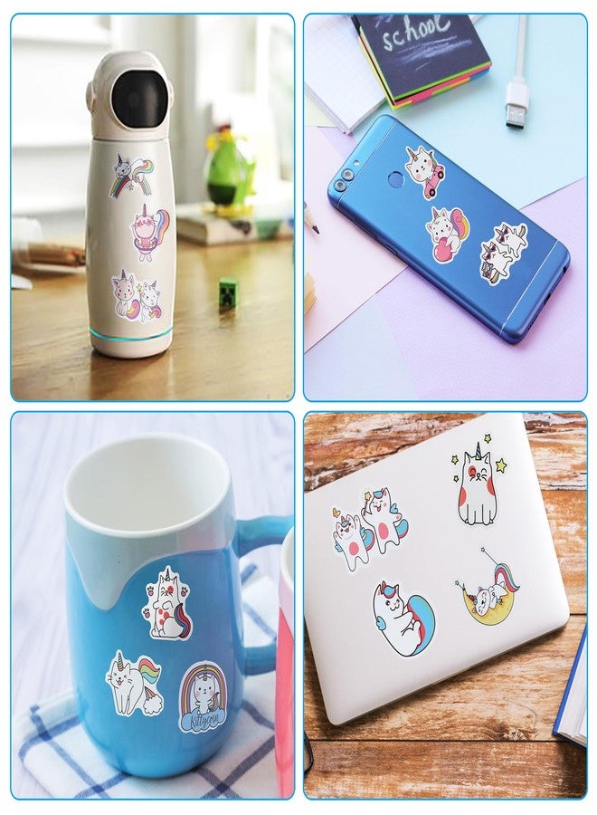 Cleverplay 100 Pack Caticorn Stickers, Cat Unicorn Party Favors, Birthday Decorations - Image 4