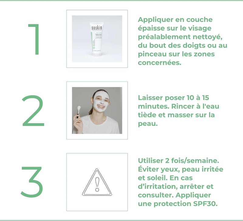 Soskin قناع سوسكين Age Detox ذو العمل المزدوج لتنعيم البشرة لمكافحة الشيخوخة المبكرة - 75 مل - Image 4