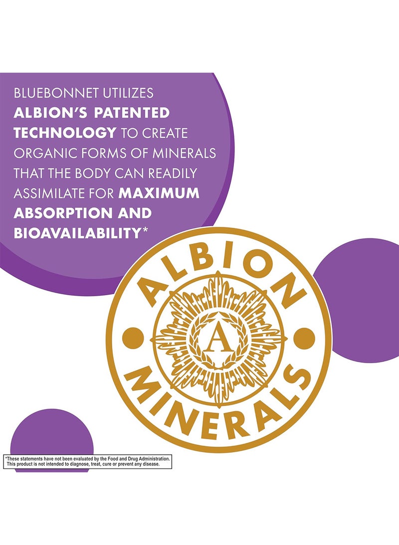 Bluebonnet Nutrition Magnesium Glycinate 400 Mg Maximum Absorption Mineral Complex Supports Energy Production And Enzyme 60 Veggie Capsules - Image 4