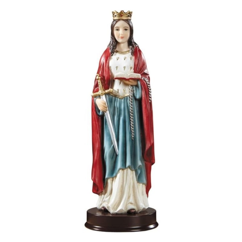Autom St Dymphna Statue Patron of Depression and Emotional Disorders