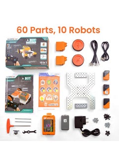 avishkaar Avishkaar ABot Advanced,10 in1 DIY STEM Metal Robotics Kit, Multicolour, 60+ Parts, Learn Robotics. Coding & Mechanical Design, for Kids Aged 8-12, Educational DIY Kit, Made in India  - Image 3