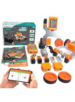 avishkaar Avishkaar ABot Advanced,10 in1 DIY STEM Metal Robotics Kit, Multicolour, 60+ Parts, Learn Robotics. Coding & Mechanical Design, for Kids Aged 8-12, Educational DIY Kit, Made in India  - Image 1