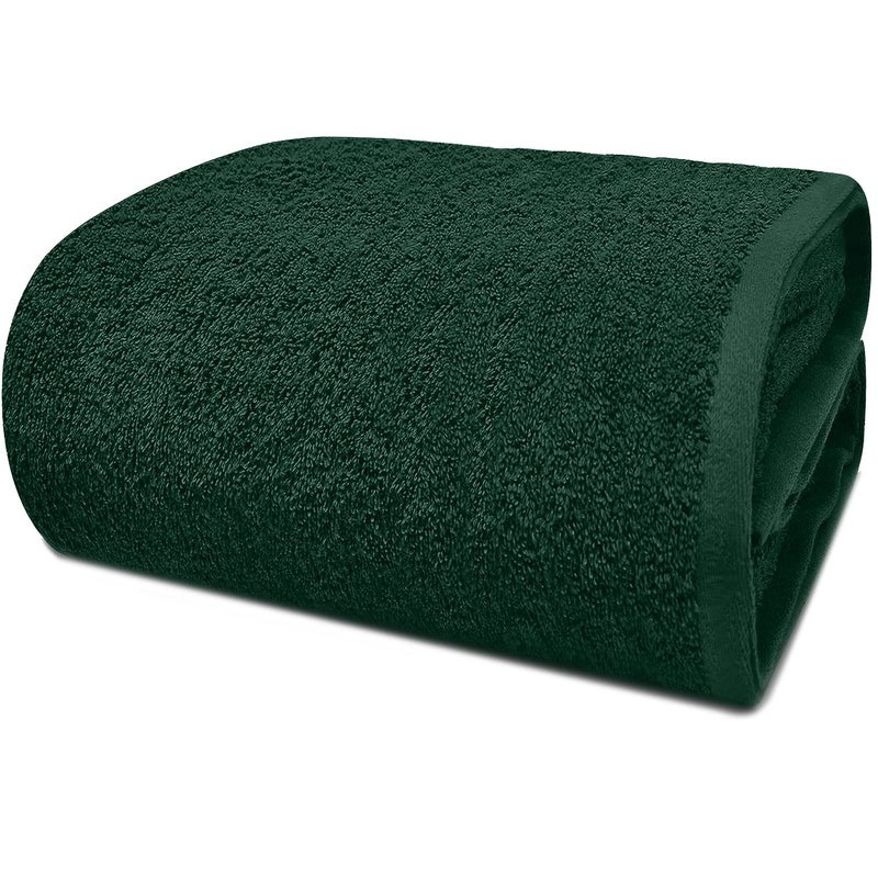 DAN RIVER 100 Cotton Premium Bath Sheets  550 GSM 40x80 Inches Highly Absorbent and Quick Dry Extra Large Luxury Bath Towels  Super Soft Towels for Bathroom Hotel Hunter Green Pack of 1