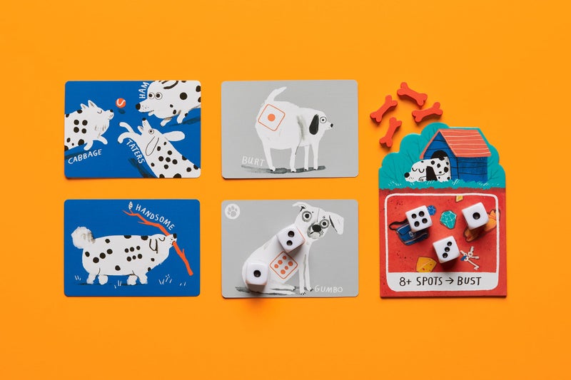 CMYK Spots Dice Game â€“ A Game About Rolling Dice, Pushing Your Luck, and Dogs! - Image 3