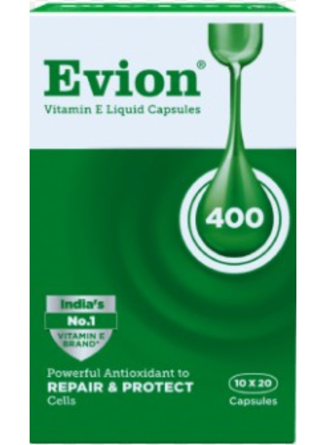 Evian EVION Vitamin E Capsules For Skin, Hair, and Nails -10*20 capsules - Image 1