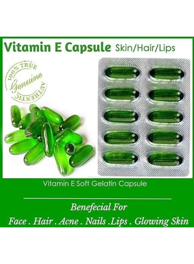 Evian EVION Vitamin E Capsules For Skin, Hair, and Nails -10*20 capsules - Image 2