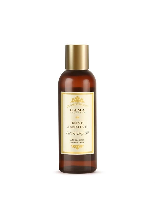 Kama Ayurveda Rose and Jasmine Bath and Body Oil, 100ml
