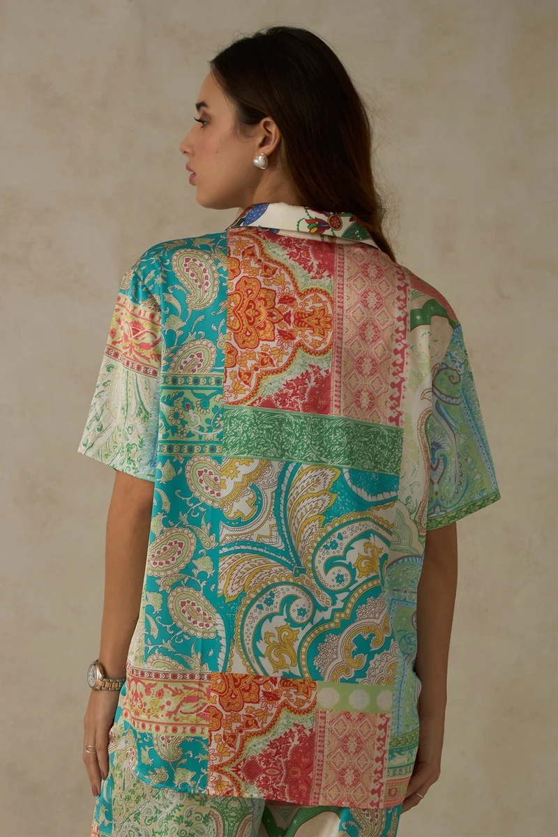 Virgio  Virgio Women Palmira Shirt Abstract Floral Printed Shirt for Women | Best Price UAE