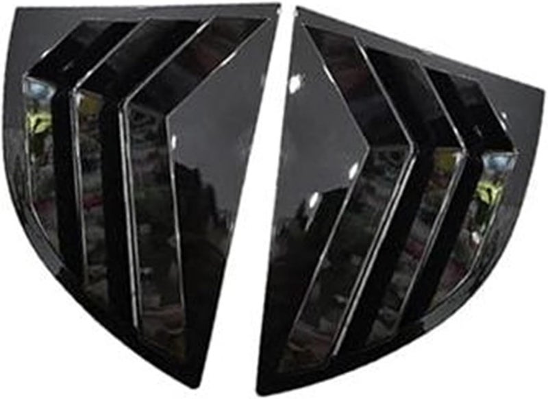 QASULER Car Rear Louver Window Cover Trim for Civic