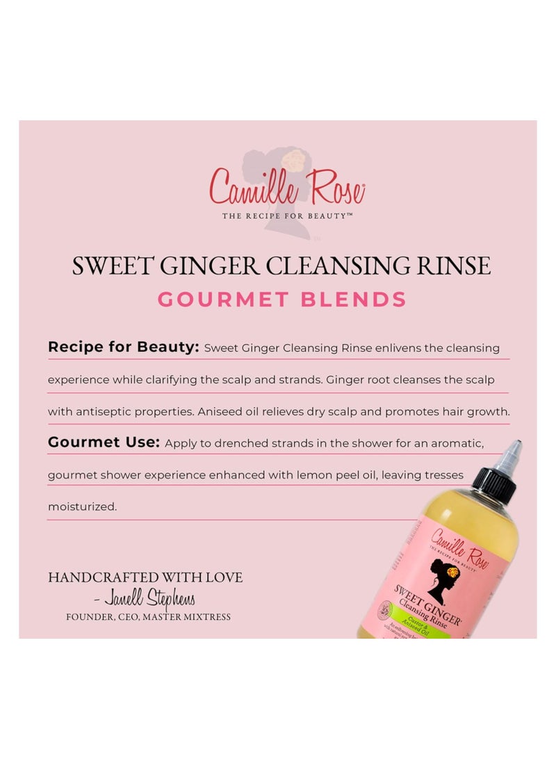 غسول الزنجبيل الحلو من كاميل روز، منظف للشعر وفروة الرأس بجذر الزنجبيل وزيت اليانسون، لتنقية الشعر وترطيبه، لجميع أنواع الشعر، 12 أونصة - Image 2