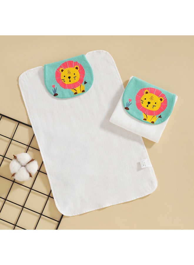 Baby Cotton Sweat-absorbing Towel Children's Kindergarten Gauze Sweat-isolating Towel Baby Cotton Large And Small Cushion Back Towel For Boys And Girls