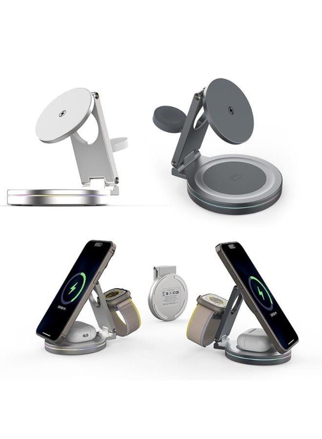 Rohs 3IN1 Fast Wireless Charger Apple Devices - Image 1