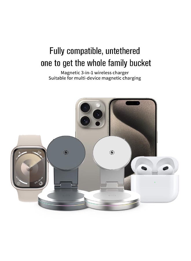 Rohs 3IN1 Fast Wireless Charger Apple Devices - Image 4