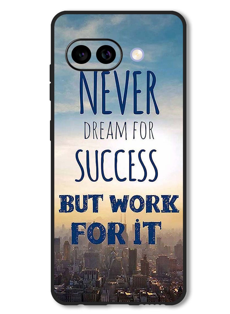 Theodor Case Compatible with Google Pixel 9A Protection Shockproof Bumper Cover Never Dreams For Success - Image 1