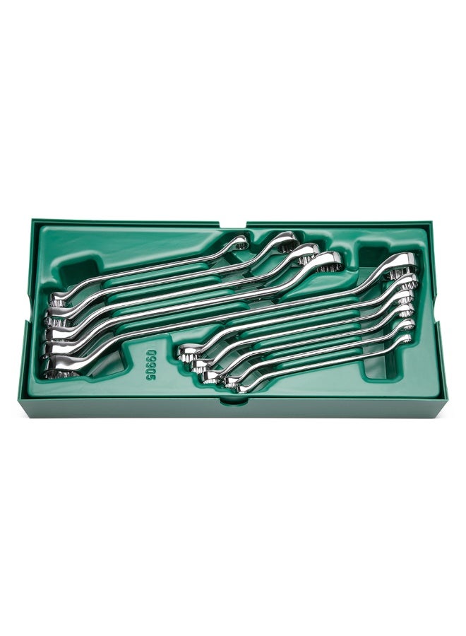 SATA ST09905 10-Piece Metric Offset Box End Wrench Tray Set - Image 1