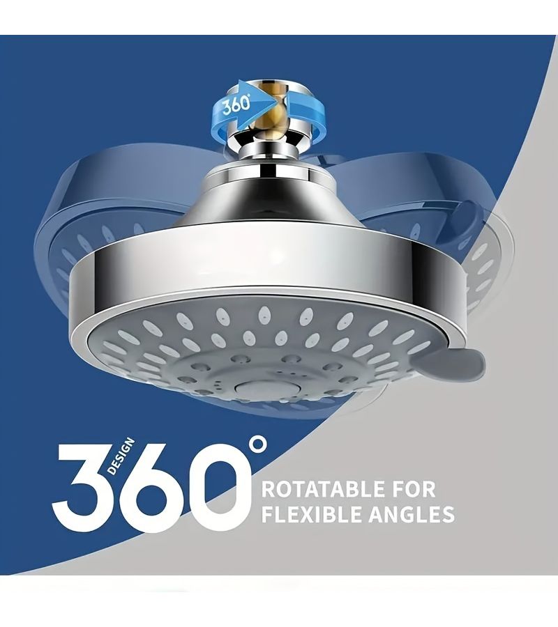 2026 New 2 Pack High Pressure 5 Setting Shower Head Silvery with 5.9in Hose - Image 5