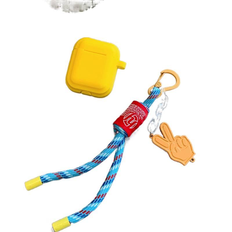 Case Compatible with AirPods Pro AirPods 4 AirPods 3 with Hard Shell in Yellow with Scratch for Daily Carry Plastic Colour - Image 3