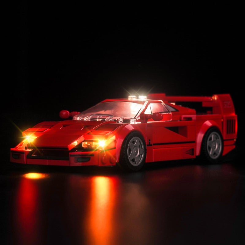 Hilighting Upgraded Led Light Kit for Lego Speed Champions Ferrari F40 Super car Building Set Compatible with Lego 76934 Model Not Included - Image 3