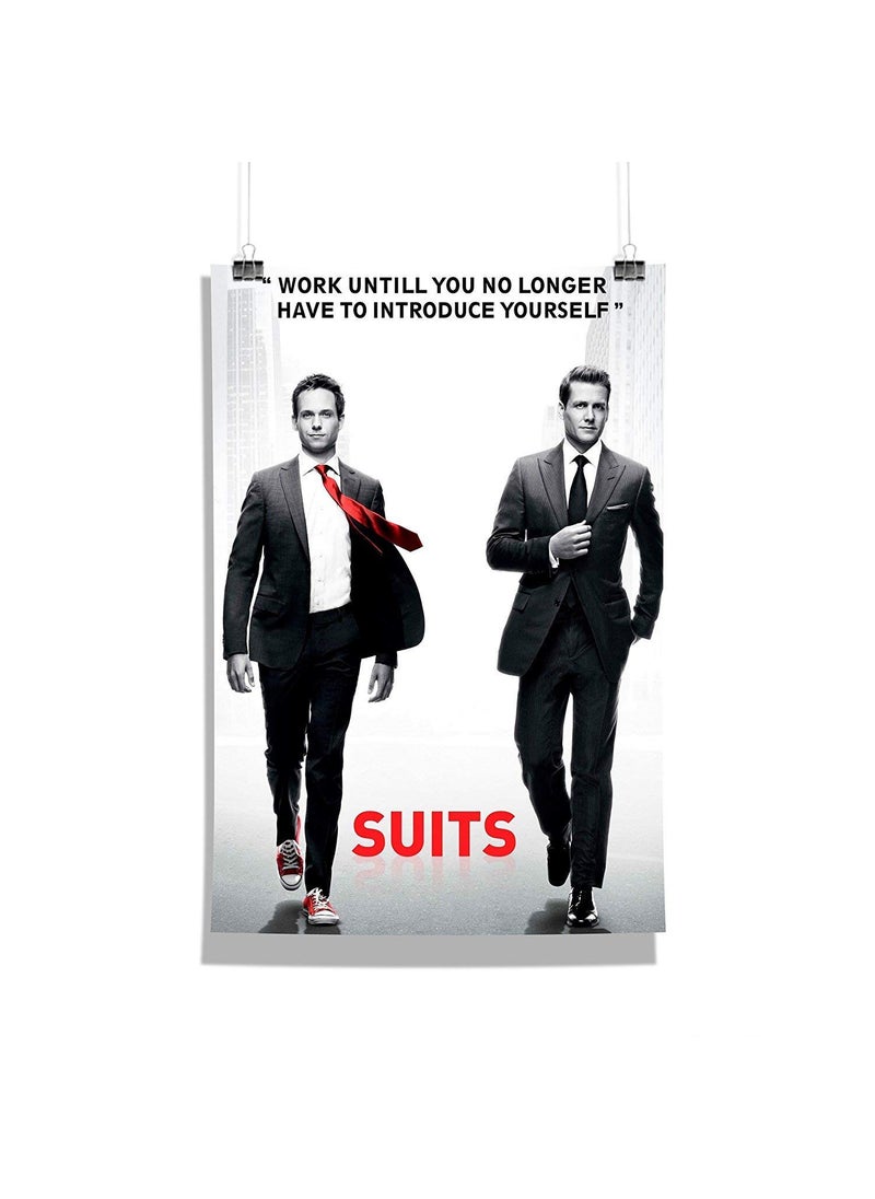 Epic Stuff Epic Stuff Suits Work Until You No Longer Design A3 Wall Poster Without Frame Best Gifts For Suits FansSuits FandomGreat Accessory For Home Decor 
