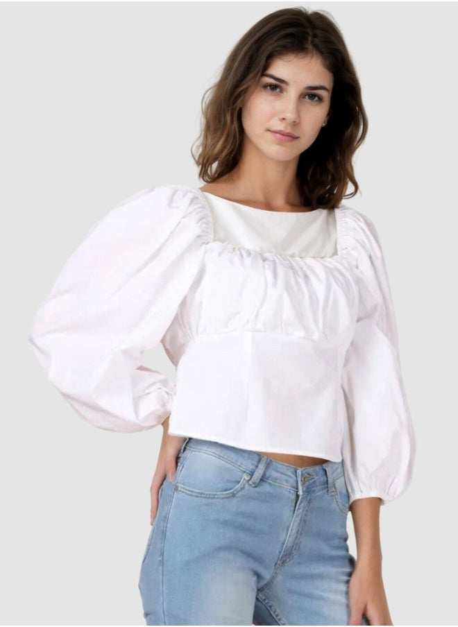 STYCHED - Notting White Top - Image 1