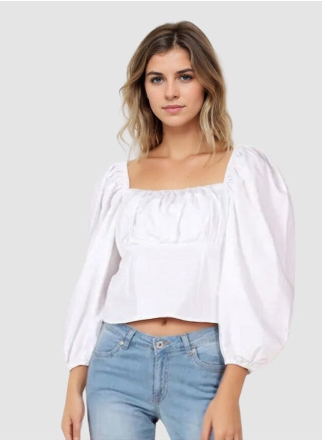 STYCHED - Notting White Top - Image 1