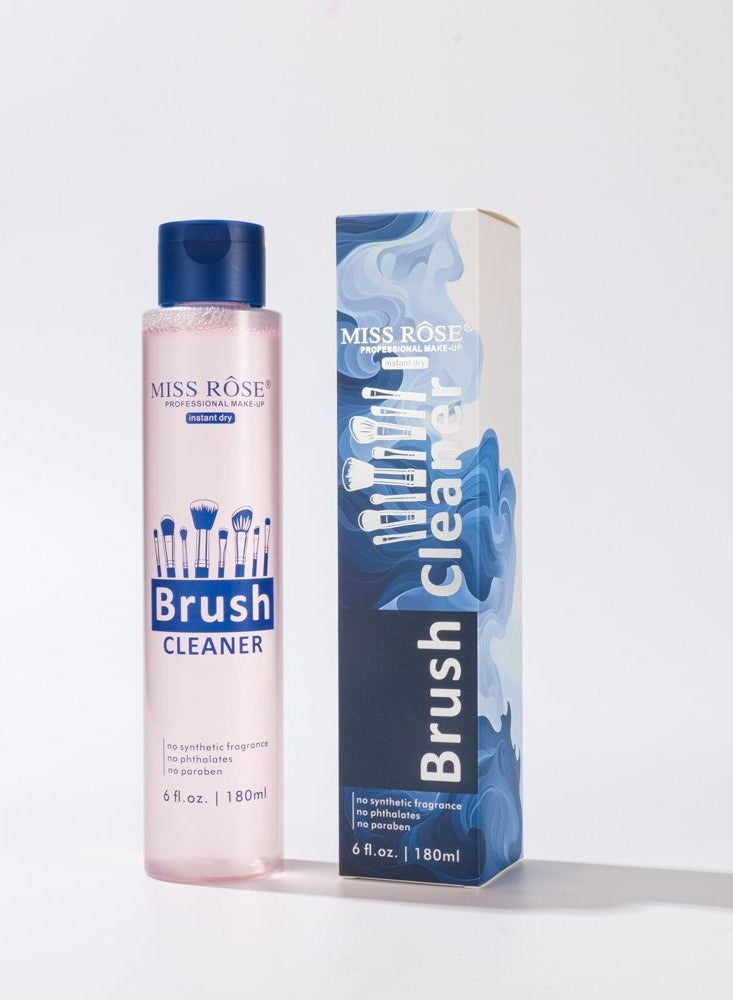Miss Rose Makeup Up Brush Cleaner Solution 180ml Clear  - Image 1