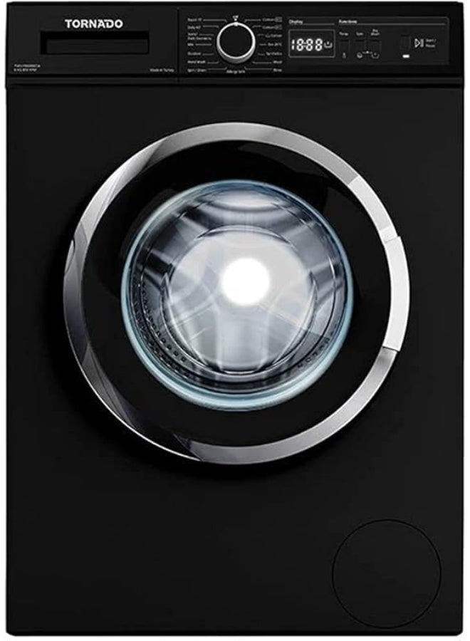 TORNADO Washing Machine Fully Automatic 6 Kg Black TWV-FN68BKOA