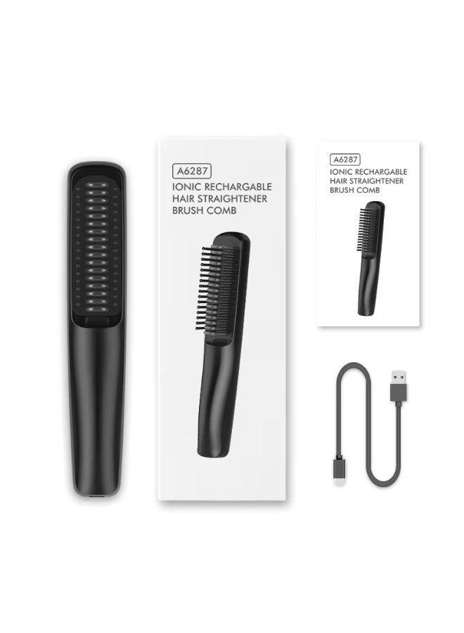 مشط فرد الشعر اللاسلكي الجديد بشاشة رقمية قابلة لإعادة الشحن، صغير محمول للسفر للعناية بالشعر، مشط فرد الشعر وتجعيده ثنائي الاستخدام - Image 5