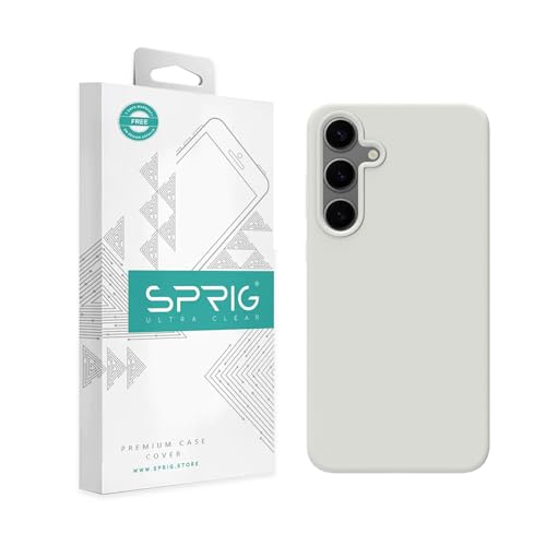 SPRIG Compatible with Samsung Galaxy S24 Plus 5g Premium SilkTone Back Cover Drop Tested Shock Proof Mobile Case for Men, Women, Boys and Girls with Camera Protection (Light Grey) - Image 1